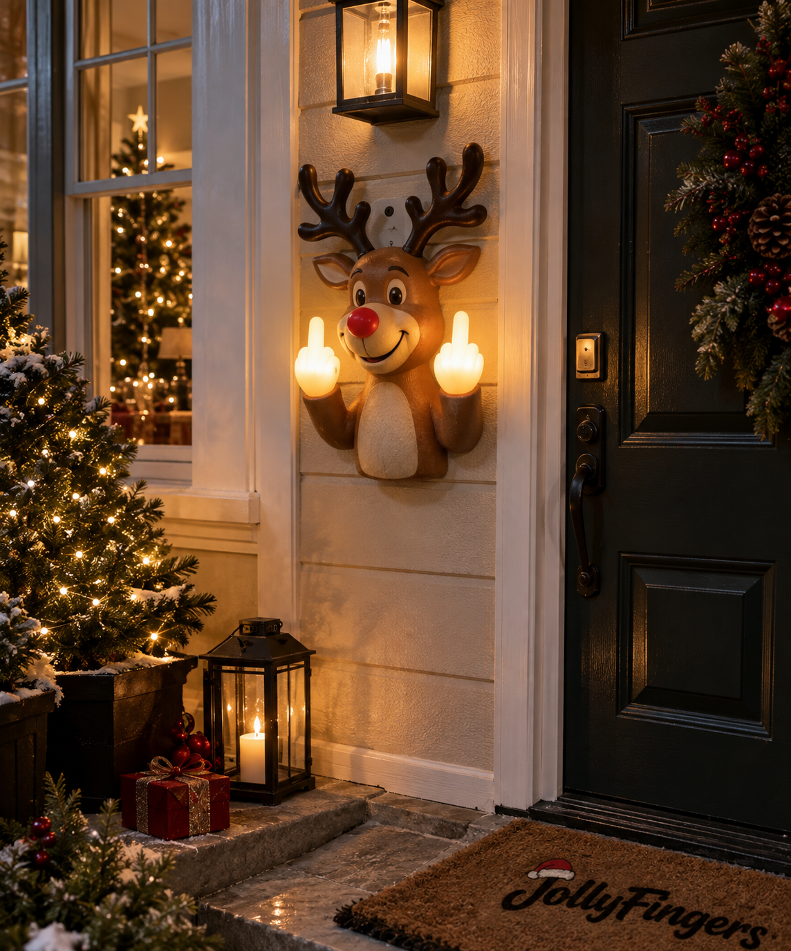 JollyFingers™ Naughty Santa Lamp
